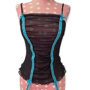 Vintage Victoria’s Secret micro mesh cami and panty set